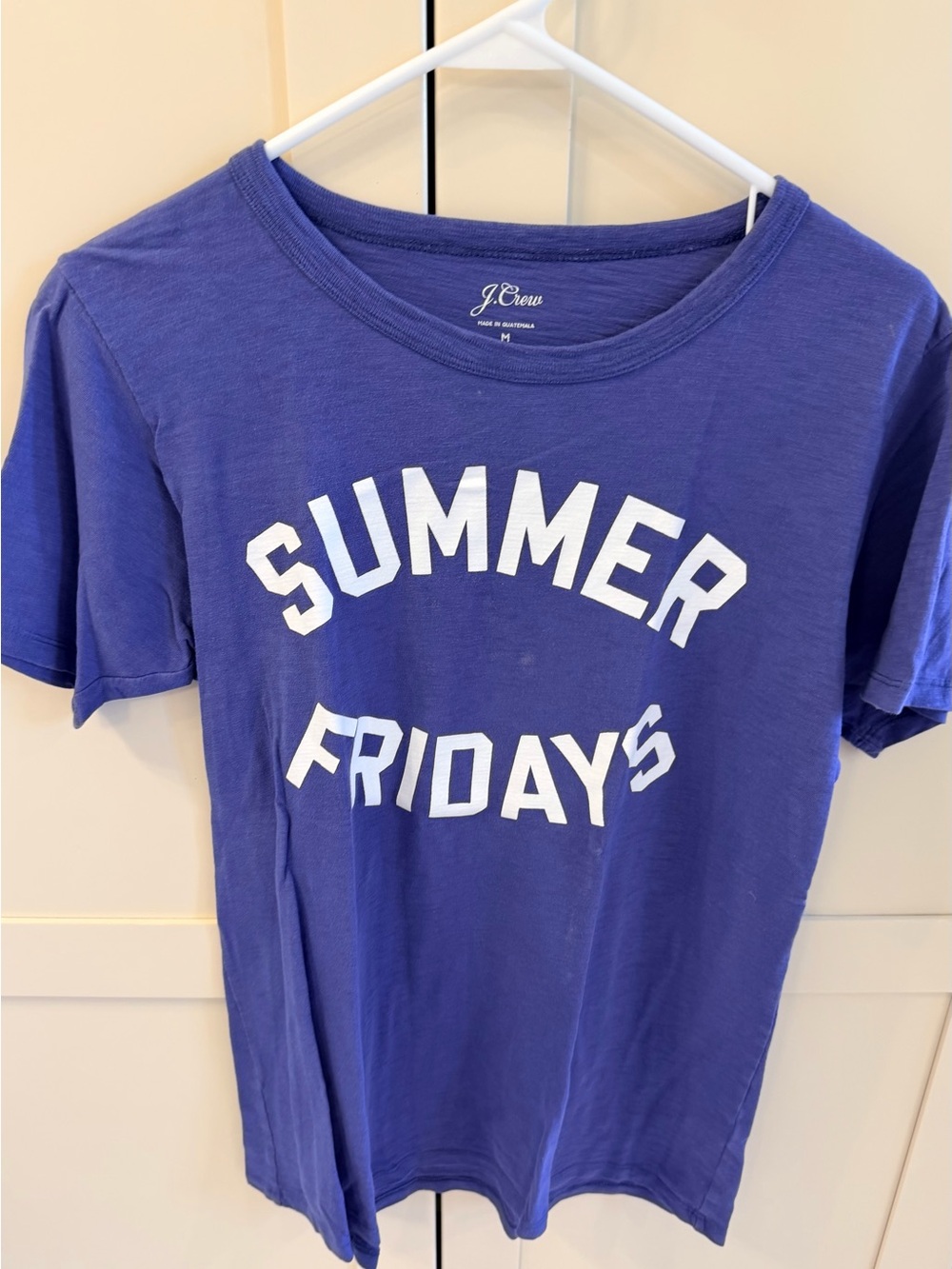 J. Crew Blue 'Summer Fridays' Short Sleeve Tee